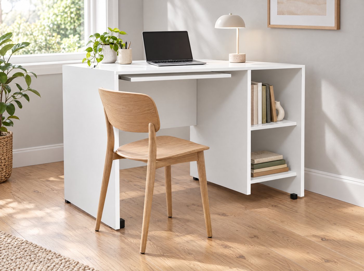 Office desk in a home office